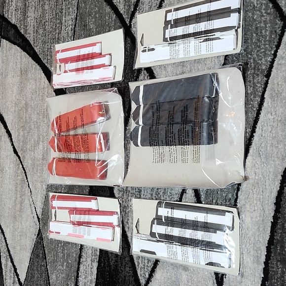 PARTY DECORATIONS RED & BLACK 16" TISSUE BALLS 16" FANS 12" FANS BUNDLE NWT - Picture 6 of 13